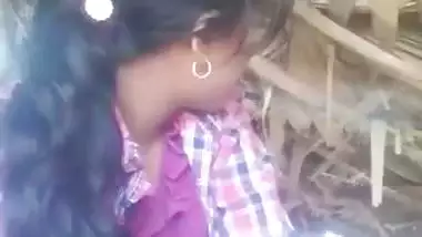 Man sucks boobs before fucking the milf in Nepali sex
