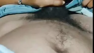 Indian wife sucking big dick of her husband