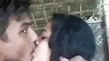 Desi collage lover outdoor sexy kissing