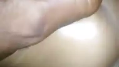 Hot XXX close-up of Desi husband playing with wife's tits and cunt