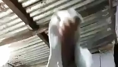 Dehati Indian girl stripping solo video