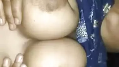 Pervert Desi XXX husband playing with his wife’s boobs and nipples MMS
