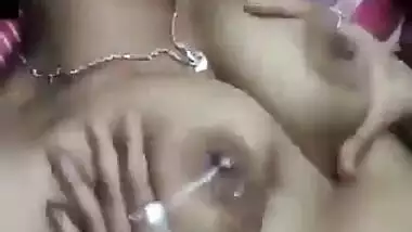 Bengali wife boobs milking on cam