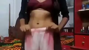 Slim Desi college girl shows bald XXX pussy and tits with big nipples