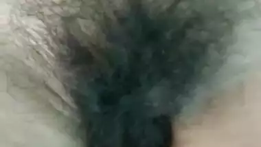Indian hot girl from indore showing her hairy pussy. 