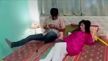 Indian stepsister enjoys bondage sex with brother
