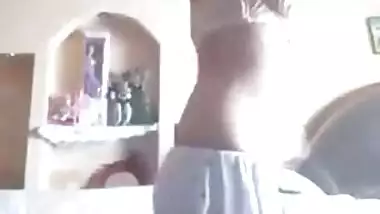 Indian girl showing her hot body to her lover