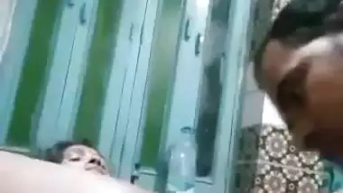 Desi man eats wife’s pussy and fucks her in hotel sex