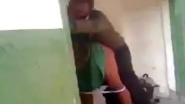 Young girl’s ass banged in the school