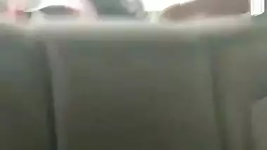 Beautiful Punjabi girl fingering pussy inside car