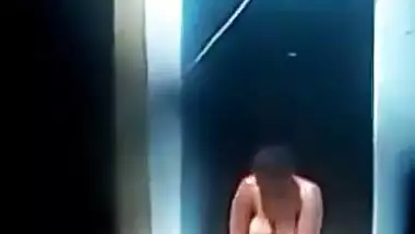 Big boobs village bhabhi topless bathing caught by hidden cam Part 3