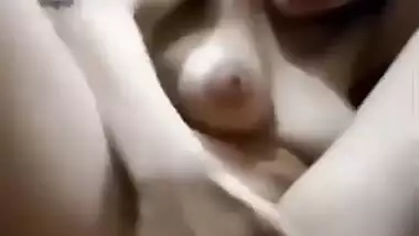 Extremely Cute & Horny Girl Fingering So Hard & Licking her Cum