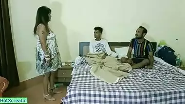 Hot bachelor boys paying house rent by fucking hot Milf houseowner! Indian bengali sex