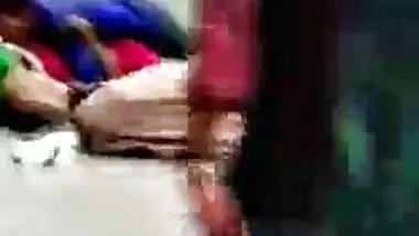 Horny man fucking his wife openly in railway station