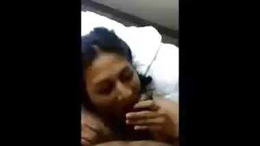 indian milf giving awesome blowjob to boyfriend