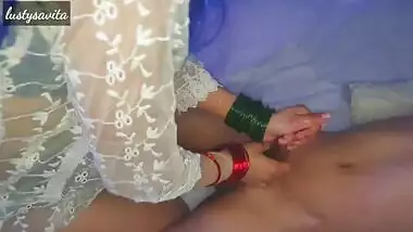 Passionate Footjob By Talented Teen Indian With Full Dirty Talking.