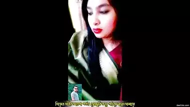 Narayanganj Milf Keya Moni Sex Video Call with Nasty Bangla talk Wearing Green sharee and Saying to her bf