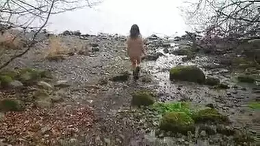 Shameless indian hottie has risky sex in public by the lake while strangers watch desi chudai POV Indian