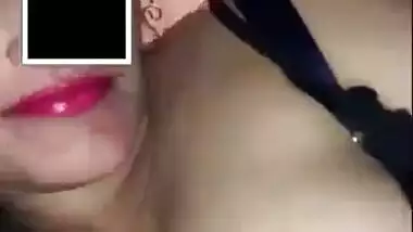 Large breasts Pakistani wife engulfing ramrod of her boss
