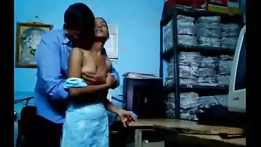 Hot office sex with sexy colleague