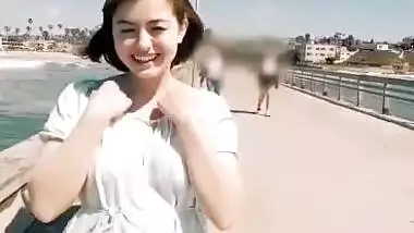 Girlfriend Showing Her Boobs & Pussy in Public