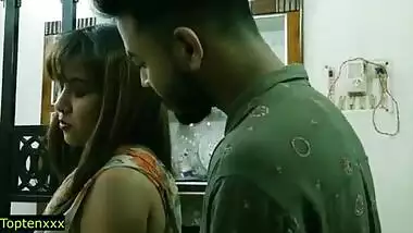 Indian beautiful Hot model sex with teen boy at home! with clear hindi audio! sharee sex