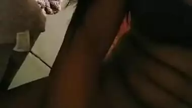Horny Desi Tamil girl masturbating with bottle