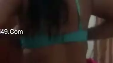 Desi chick gets dressed but boyfriend keeps on filming her after sex