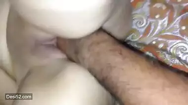 Indian guy fingering his wife then fucking on couch