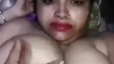 Super busty Indian wife tiny pussy show