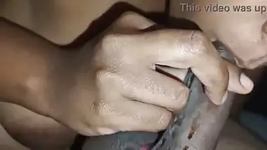 Wife licking cock with chocolate