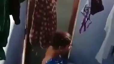 Spying Indian college girl in bathroom