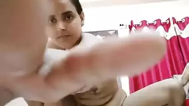Desi wife riding dildo during livecam sex show