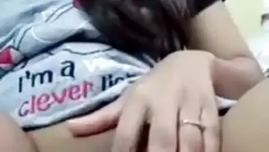 Cute Indian teen talks with BF about sex and demonstrates XXX boobs