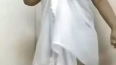 Desi babe towel dance