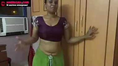 Mumbai Maid Horny Lily Jerk Off Instruction In Sari In Hindi