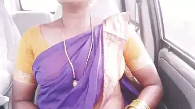 Indian maid car sex Telugu dirty talks.