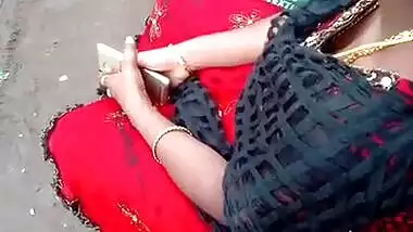 Tamil hot young aunty deep boobs cleavage in public