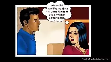 Porn comics of Savita Bhabhi Desi whore who tempts men into XXX act