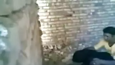 Pakistani aunty illicit taboo sex with nephew in an abandoned house of caught on spy cam