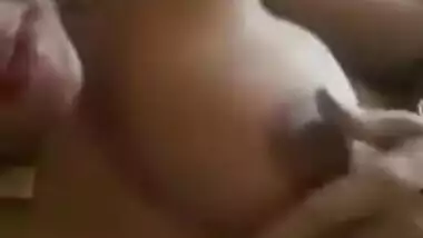 Desi couple sucking boob