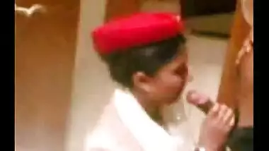 Desi Indian Air Hostess Gives Blowjob To Passenger Scandal