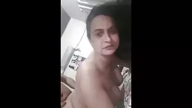 Mature Indian milf aunty passionate doggy style sex | Hindi