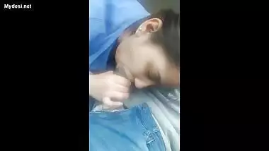 neha bhabhi in car sucking hubby cock