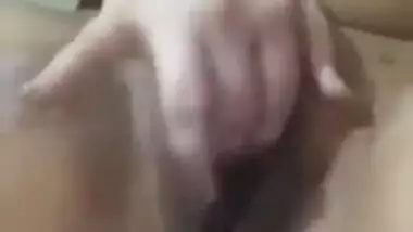 Pakistani wife fingering pussy on selfie web camera