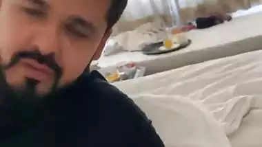 Hot Indian couple enjoys romantic sex in a hotel room