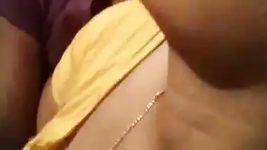Devar pressing bhabhi boobs during handjob