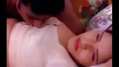 Busty Indian auntie get boobs fondled and pussy rubbed