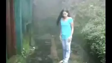 Indian college girl porn sex on outdoor