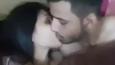 Punjabi sex video of a college couple fucking in bed